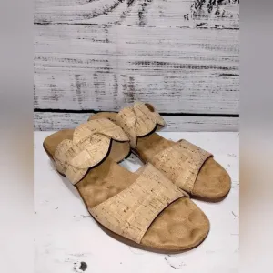 Walking Cradles Cruz Sandal Tan size 7N Cork Neutral Vacation Resort Beach