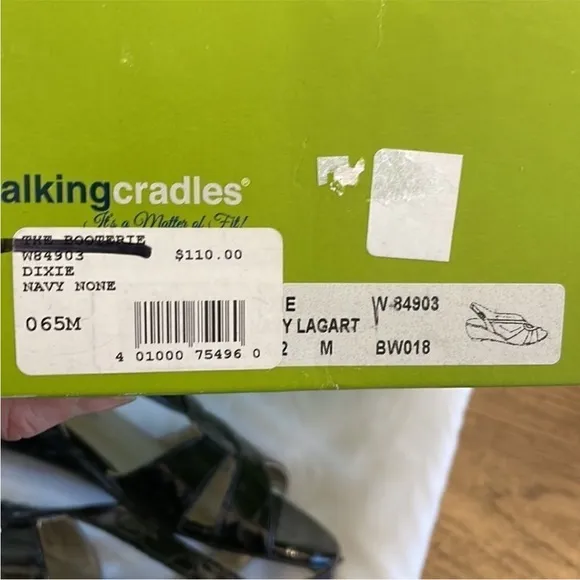 Walking Cradles Navy strappy sandals.   New