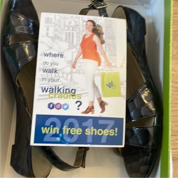 Walking Cradles Navy strappy sandals.   New