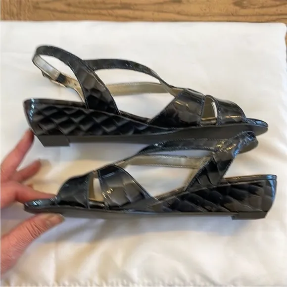Walking Cradles Navy strappy sandals.   New