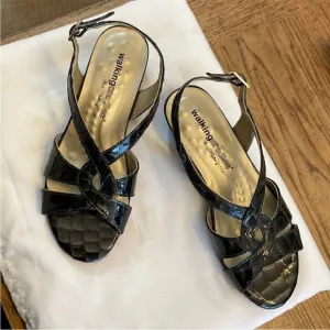 Walking Cradles Navy strappy sandals.   New