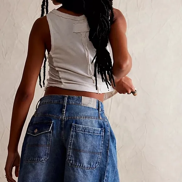 We The Free Boomerang Long Jeans Shorts