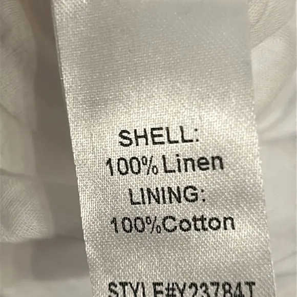 White Linen Melanie Dress