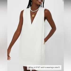 White Linen Melanie Dress
