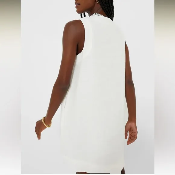 White Linen Melanie Dress