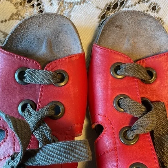 WOLKY Alula RED Made For Walking Sandals Brown Shoe Laces