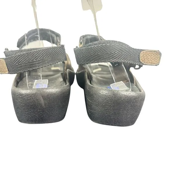 Wolky JEWEL bronze snake embossed Leather Sandals Comfort Walking sSz 39 us 8