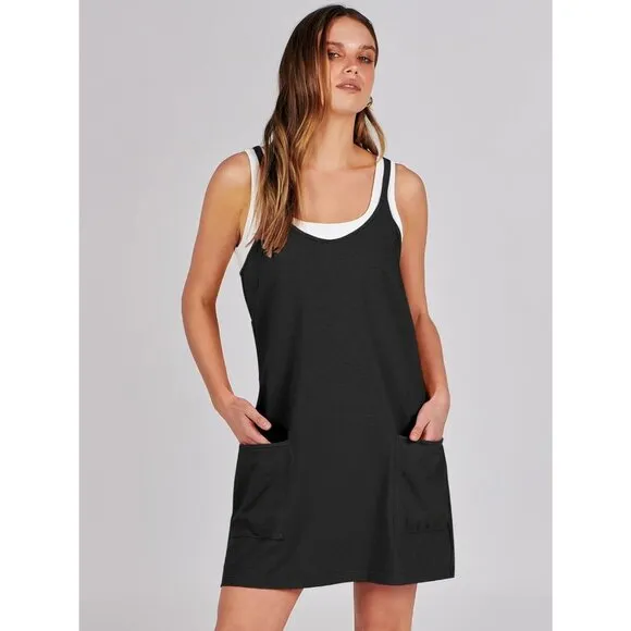 Women Summer Mini Romper Workout Sport Outfits Shorts Trendy Vacation Dress