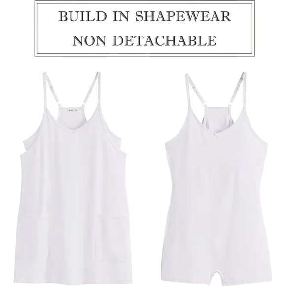 Women Summer Tennis  Sports Outfits Shorts Trendy Vacation Mini Romper Dress