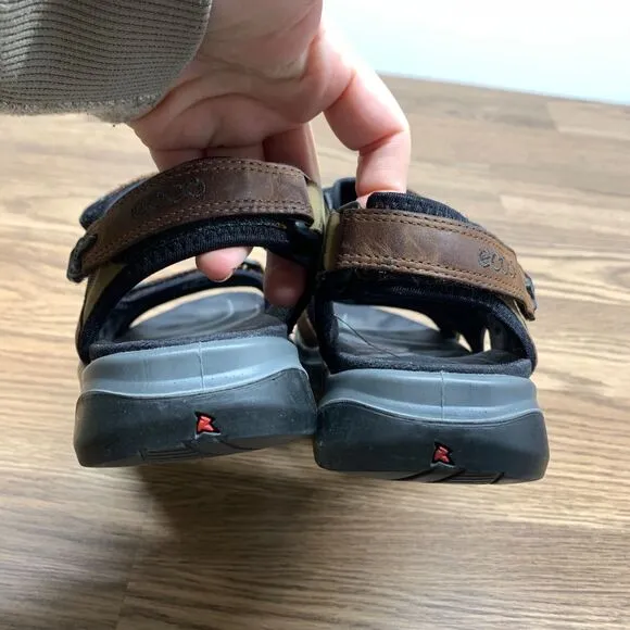 Women’s ECCO Brown Receptor Outdoor Hiking Walking Strap Sandals Size 10 EU 41