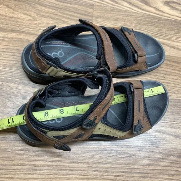 Women’s ECCO Brown Receptor Outdoor Hiking Walking Strap Sandals Size 10 EU 41