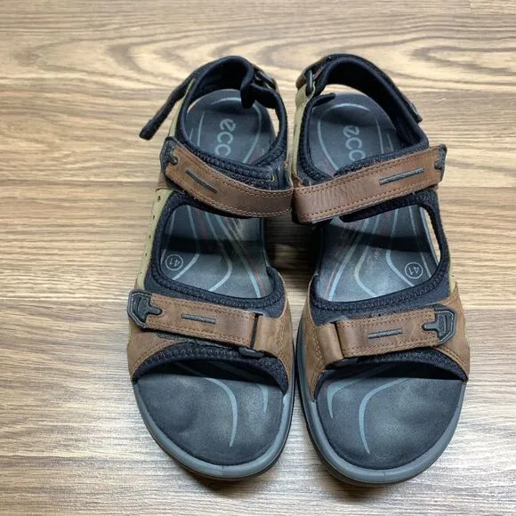 Women’s ECCO Brown Receptor Outdoor Hiking Walking Strap Sandals Size 10 EU 41