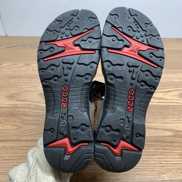 Women’s ECCO Brown Receptor Outdoor Hiking Walking Strap Sandals Size 10 EU 41