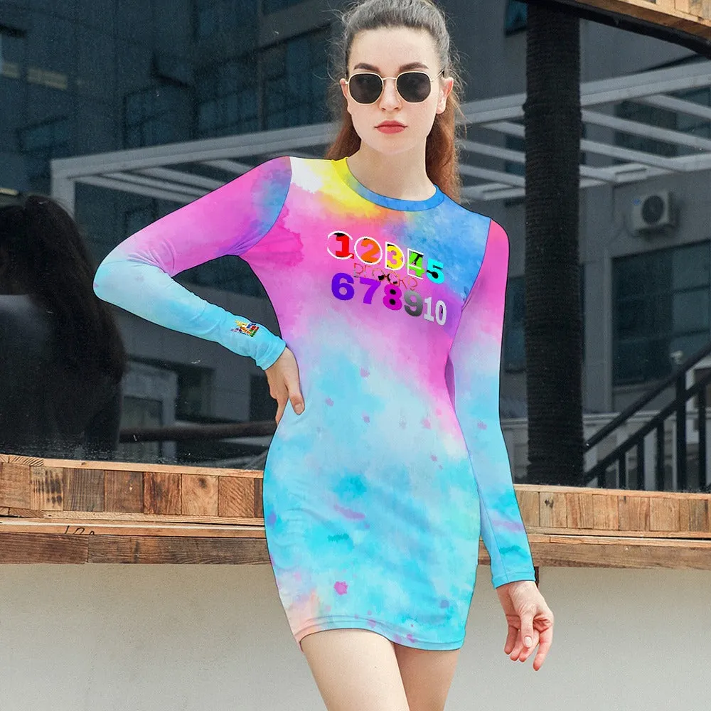 Women's Elegant Long Sleeve Skinny Dress