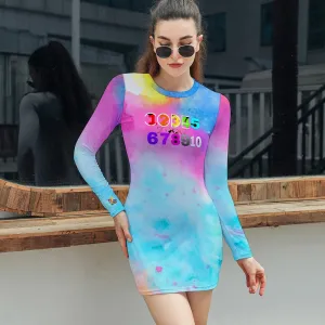 Women's Elegant Long Sleeve Skinny Dress