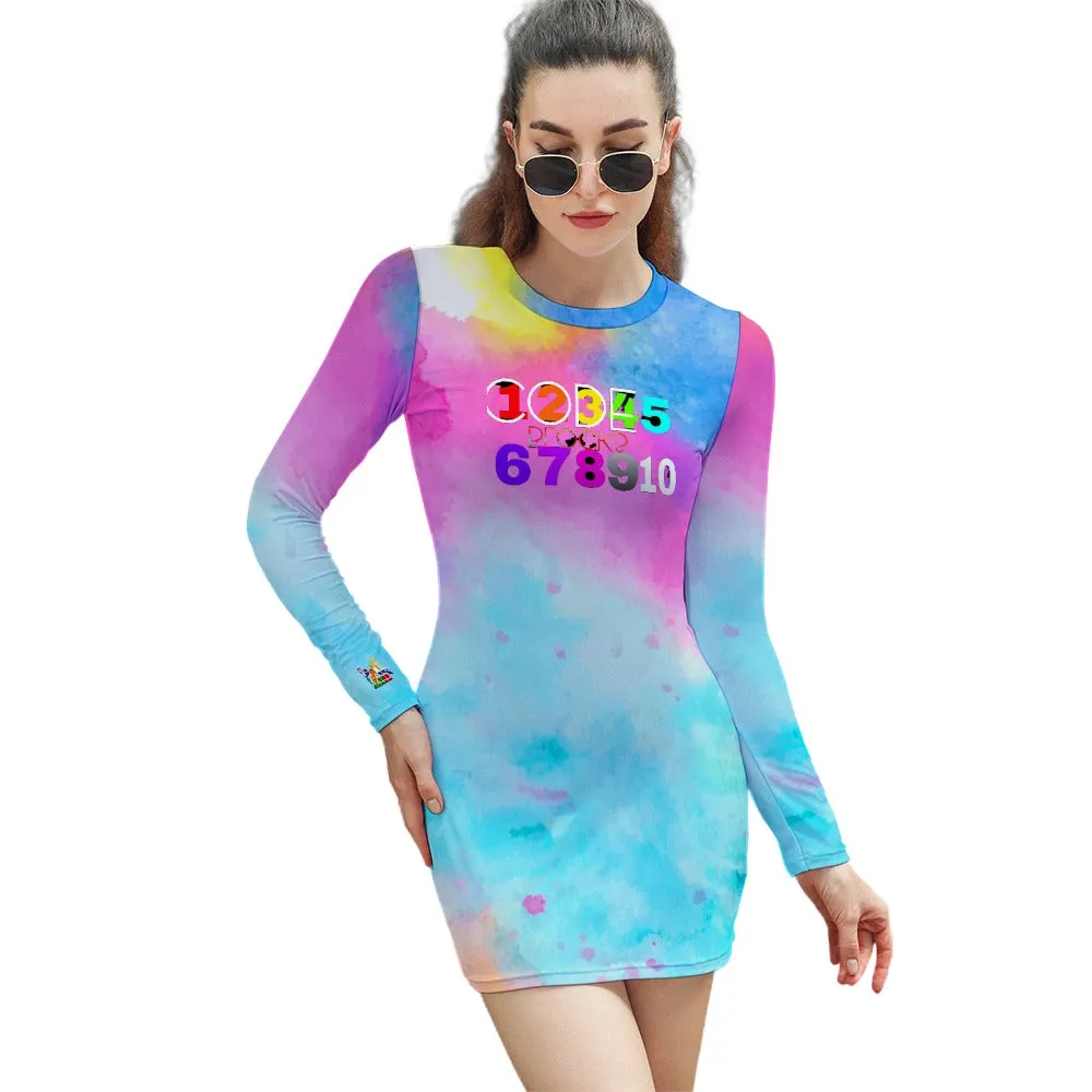 Women's Elegant Long Sleeve Skinny Dress