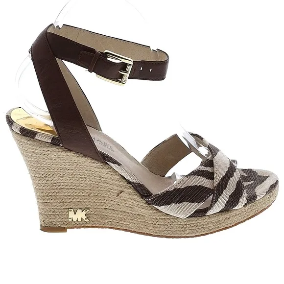 Women's Michael Kors Sandals, Size 9.5M, Brown/Beige