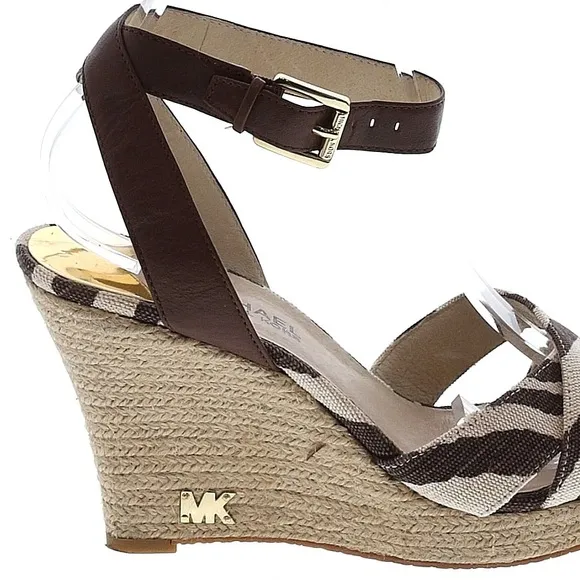 Women's Michael Kors Sandals, Size 9.5M, Brown/Beige
