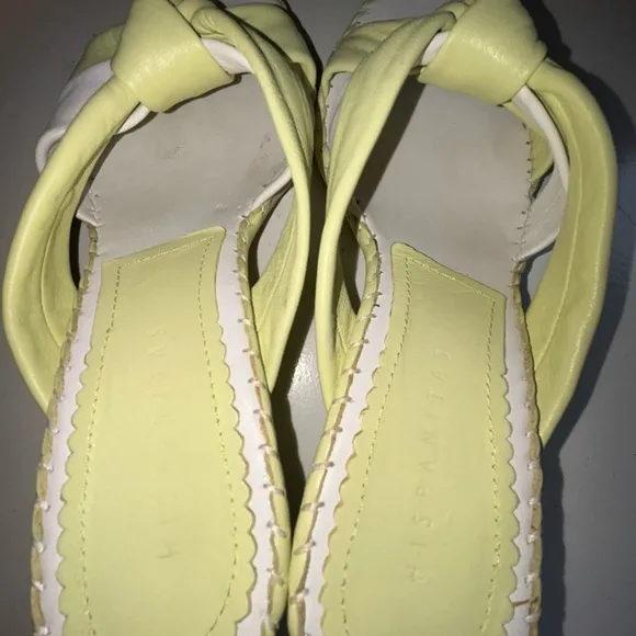 Women's Yellow and Cream Sandals
