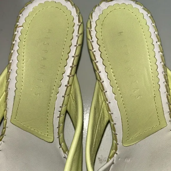 Women's Yellow and Cream Sandals