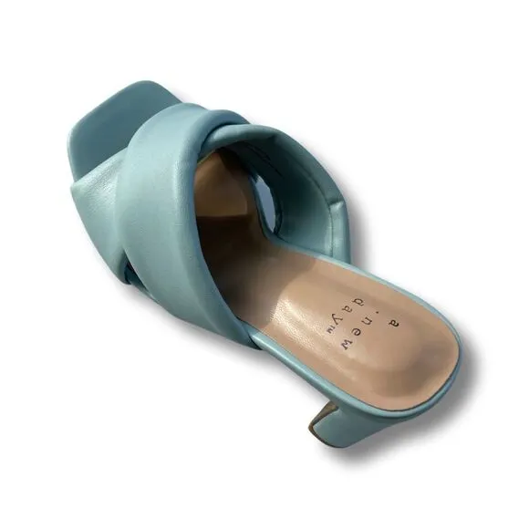 Women's Clementine Padded Crossband Mule Heels - A New Day™ - Sz 5 - NWT in Box