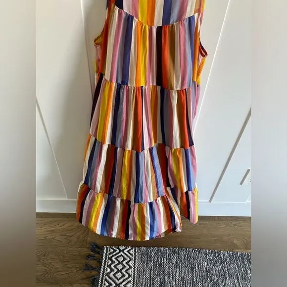 Xirena Eva Dress in Colorful Aventine Stripe