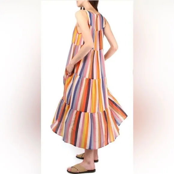 Xirena Eva Dress in Colorful Aventine Stripe