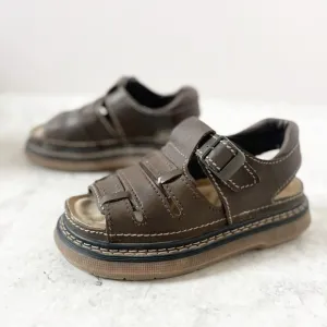 Y2K 90s Vintage Faded Glory 9 Fisherman Chunky Platform Buckle Sandals Greek