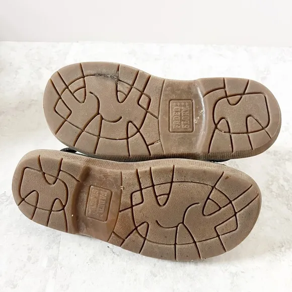 Y2K 90s Vintage Faded Glory 9 Fisherman Chunky Platform Buckle Sandals Greek