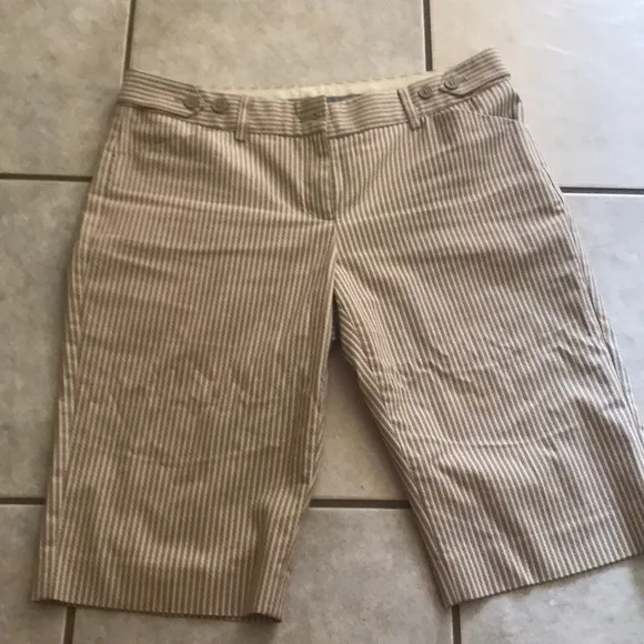 Y2K Striped Bermudas