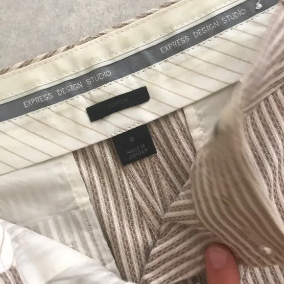 Y2K Striped Bermudas