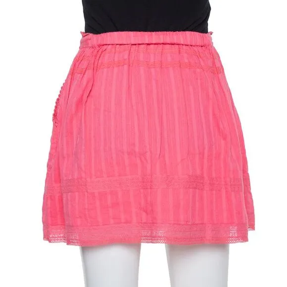 Zadig and Voltaire Pink Cotton Joxini Skirt S